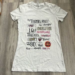 Thomas Rhett Small Country Fitted Tee Song Titles